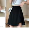 Элегантная костюмная юбка с разрезом, женские шорты с высокой талией, юбка