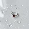 Серебряное кольцо с натуральным гранатом 1.477ct, вес изделия 2,64 гр (2152040)