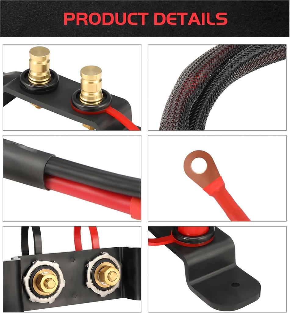 Can-Am X3 Battery Jump Post Kit, ATV UTV Jumpstart Terminals, Quick Charge Remote Adapter for Maverick X3