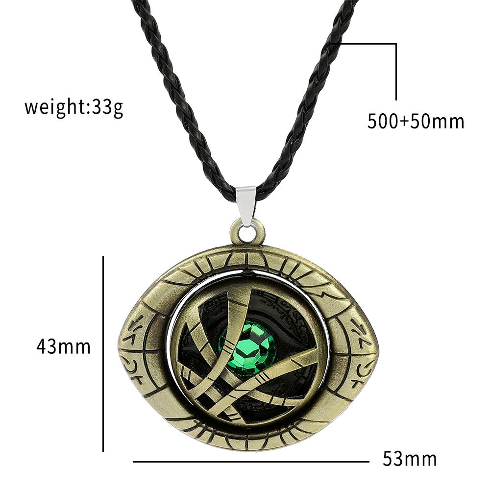 Модное ожерелье Infinity Time Stones Eye of Agamotto Rotatable Jewelry Kpop