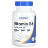 Vitamin B6, 100mg, 240 Capsules