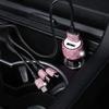 Двойное USB автомобильное зарядное устройство Bling Bling Ручная работа Стразы Хрустальные украшения для быстрой зарядки Автомобильные украшения для iPhone Samsung Amagi