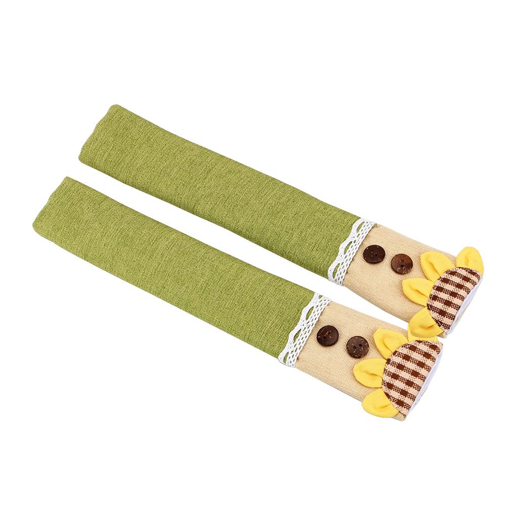 Кухонная техника 1 пара ручек для дверцы духовки, защитные перчатки для защиты от скольжения, чехол для ручки двери холодильника из хлопка