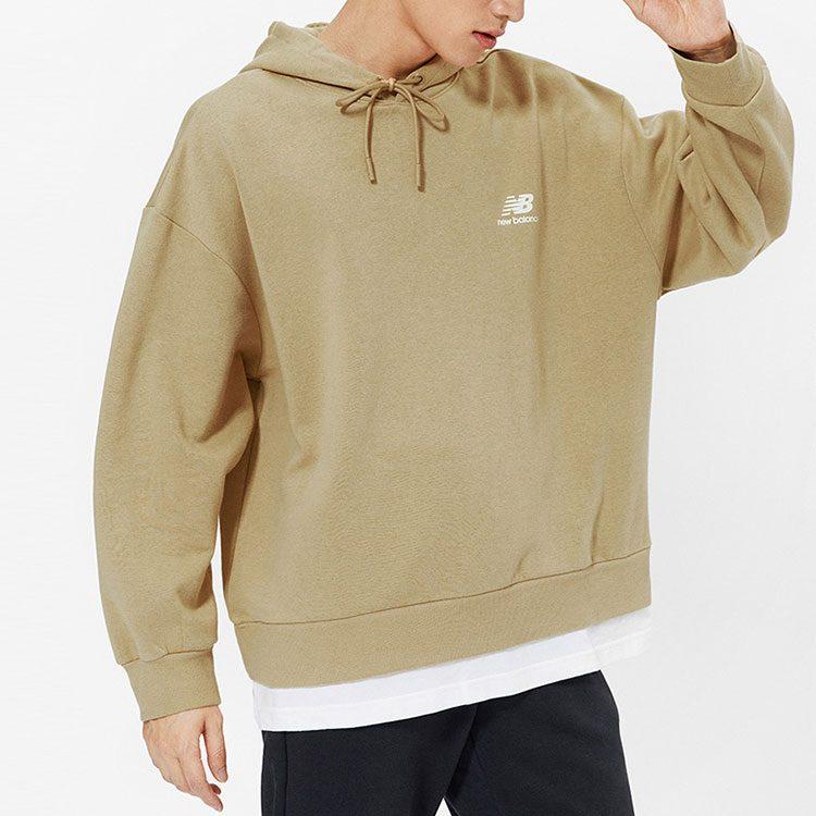 New Balance Толстовки Унисекс Земляной Желтый С Капюшоном Умеренный Обычный AMT13341-HNA