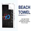 Trabzonspor Logo Print Beach Towel, Large Soft Quick Dry Towel for Beach Camping Swimming