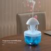 Rotating Raindrop Jellyfish Humidifier V71A With Essential Oil Diffuser Colorful Lights Remote Control/300mL Tank
