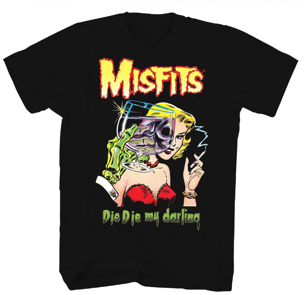 Misfits Die Die My Darling Casual Tshirt Luxury Brand for Men and Women Top 2026 New Band