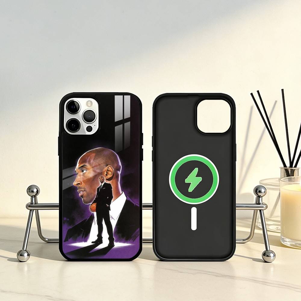 Чехол для телефона K-Kobe B-Bryant 24 для iPhone 17, 16, 15, 14, 13, 12, 11 Plus, Pro Max Магнитный для беспроводной зарядки Magsafe