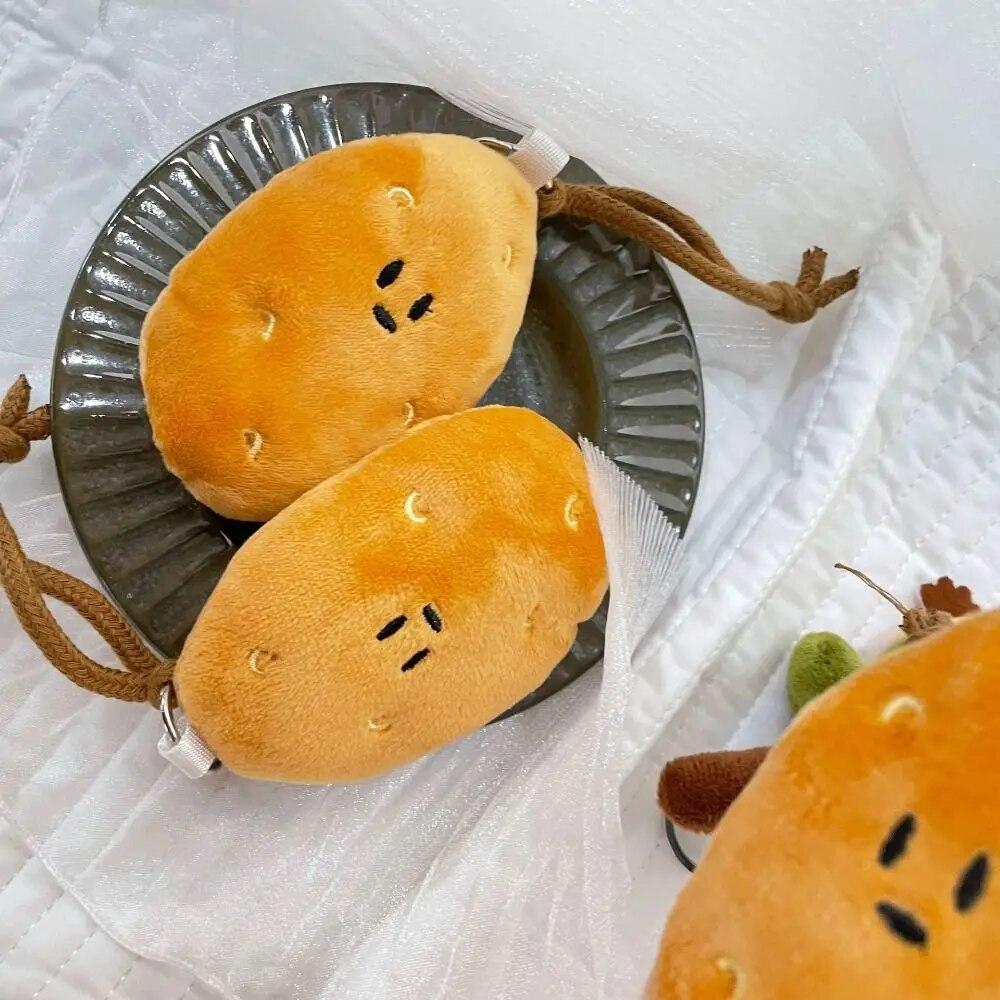 Cute Potato Plush Key Chain Cartoon Pendant Student Creative Bag Decoration