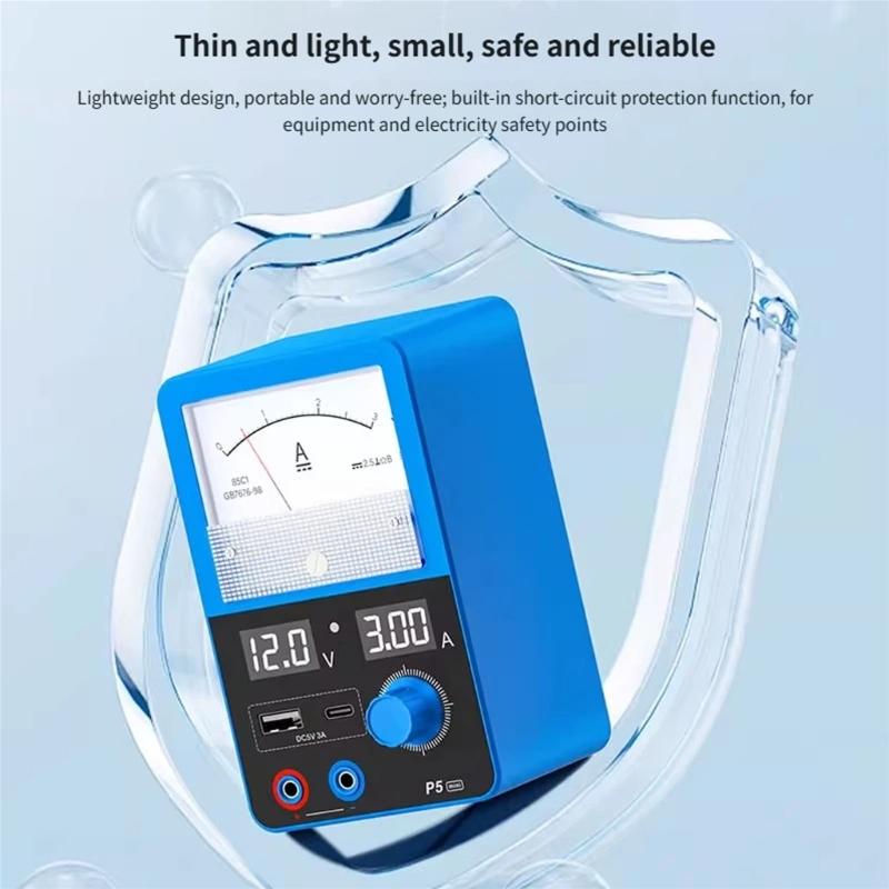 12V 3A Power Supply Intelligent Regulated Power Meter Repair Equipment Short Circuit Fault Detection Electronic Testing
