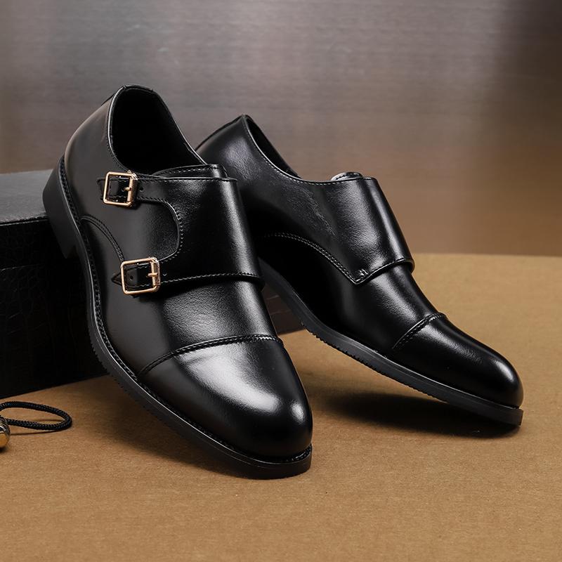 Mens Dress Shoes Men's Leather Skin Shoes for Men Elegant Casual Business Luxury Social Male Shoe