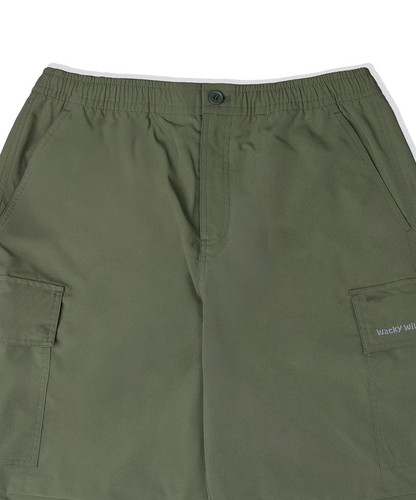 WACKY WILLY Ripstop Cargo Pants Olive Green