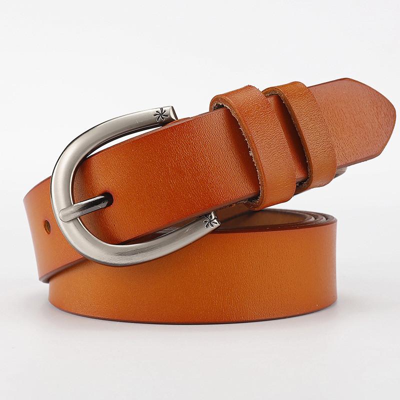 Genuine Womens Leather Waist Belt Alloy Buckle Everyday Casual Wear Decoration