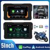5 Inch Wireless CarPlay Android Auto Portable Digital Motorcycle Dashboard Dual Bluetooth GPS Navigation Display Screen Monitor