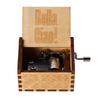 Wooden Hand Cranked Music Box You Are My Sunshine Can't Help Falling in Love Valentine's Day To Christmas Birthday Gift 3