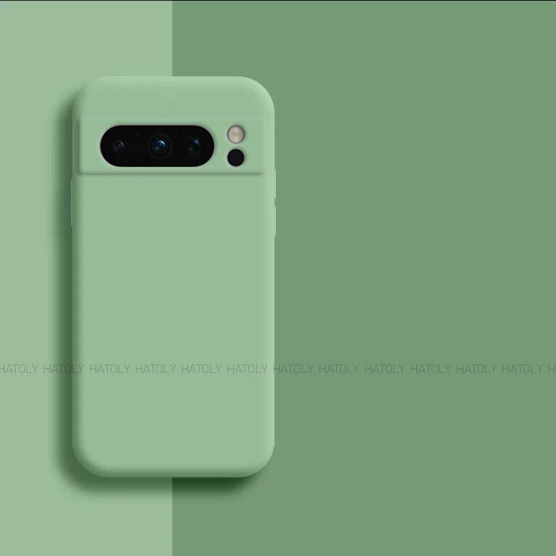 For Google Pixel 8 Pro Case Google Pixel 6A 7A 6 7 8 Pro Cover Original TPU Shockproof Liquid Silicone Phone Cover Pixel 8 Pro