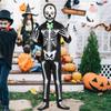 Хэллоуин Косплей Костюм Детский Костюм Скелета Костюм Скелета Крик Маскировка Жнеца Призрачный Плащ Костюм Детский Унисекс Школьный Фестиваль