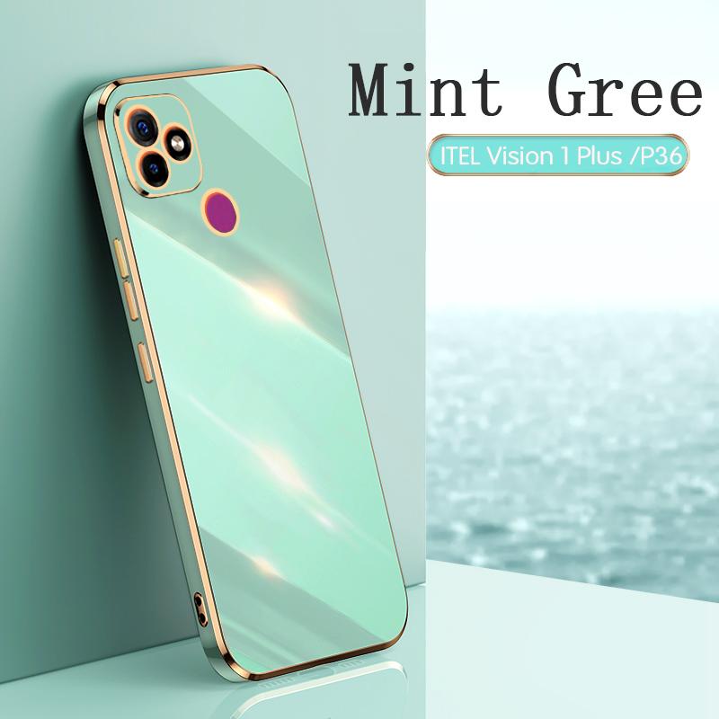 Для ITEL Vision 1 2Plus защитный гальванический противоударный чехол ITEL Vision 1 2 3 2S 5 S663LC чехол силиконовый мягкий ТПУ