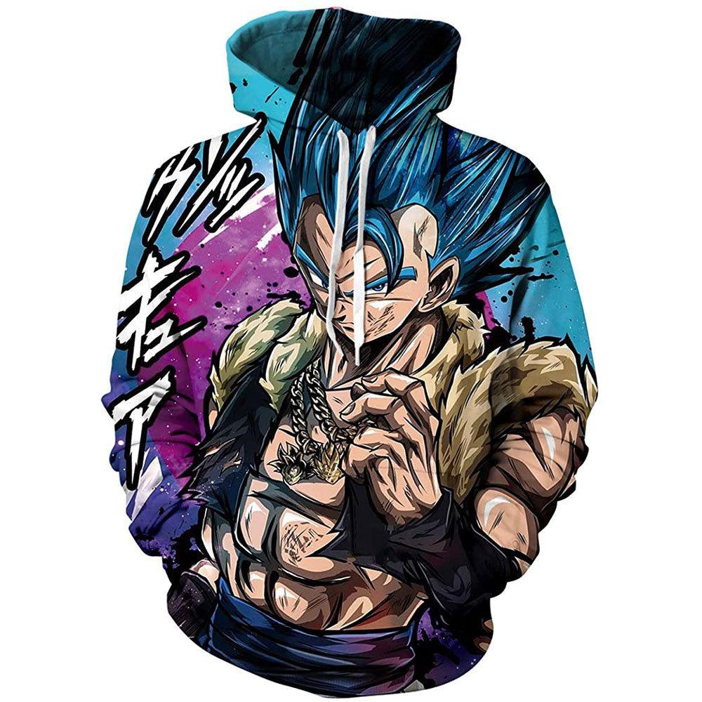 Аниме Худи Dragon Ball Мультяшное Худи Уличная одежда Толстовка с капюшоном Мужчины Женщины Косплей Спорт
