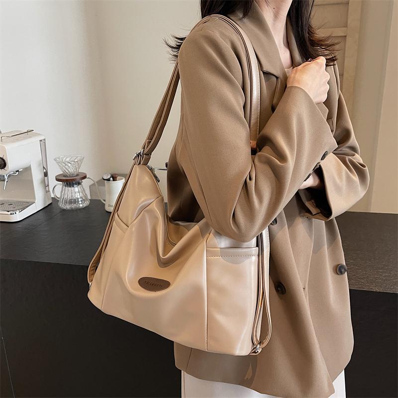 Сумка подмышку большой вместимости Женская сумка через плечо из мягкой кожи Студенческая сумка для поездок на работу