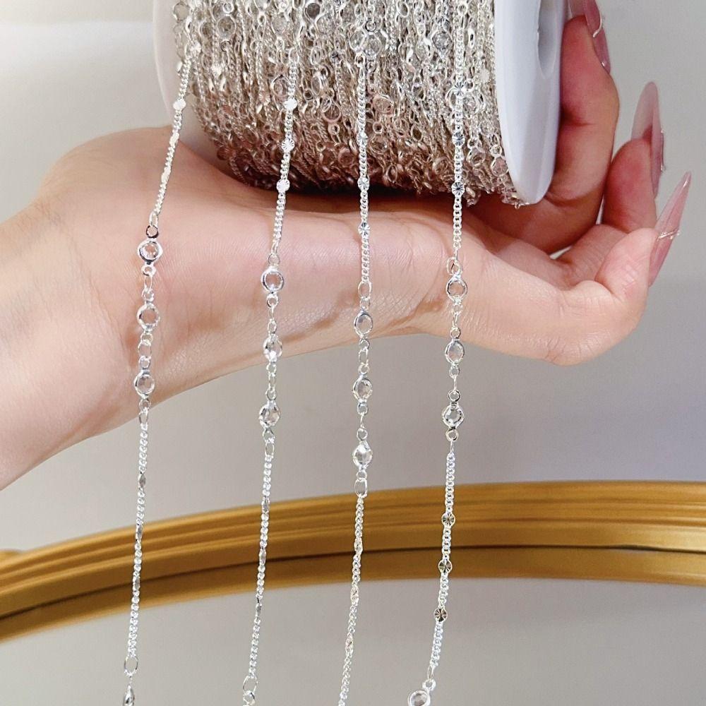 Antiquity Style Jewelry Making Chain 10 Meter Length Rhinestone Charm Pendant For Girls