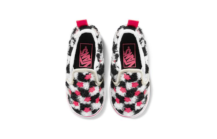 Vans Slip on Low top Toddler Shoes Black White Pink Infant And Toddler VN000UBS8CE