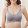 Бюстгальтер для беременных и кормящих женщин, сплошной цвет, беспроводное нижнее белье для грудного вскармливания