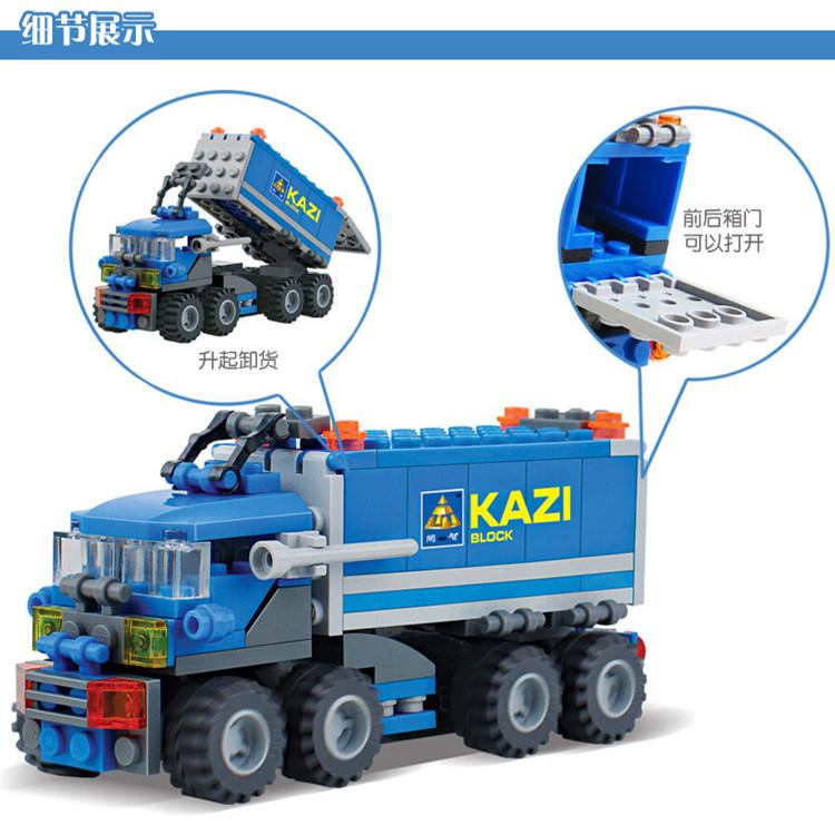 163 шт./лот 6409 модель городского грузовика, набор строительных блоков, деформационный автомобиль, кирпичная игрушка, рождественский подарок, игрушка для детей