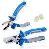 SPEEDWOX Running Pliers for Glass Stained Glass Set of 2 Edge Nippers Glass Nibbling Pliers Glass Running Pliers Glass Nippers Glass Punch Glass