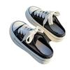 All-Match Canvas Shoes Slip-on Half Slippers Board Shoes White Shoes Women's Summer Women's Breathable Mesh Shoes Shoes with Skirt