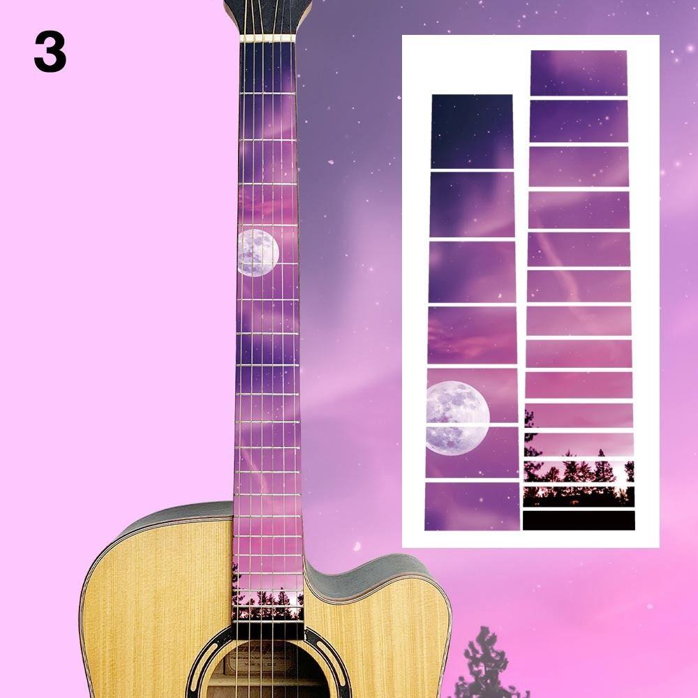 Запчасти для электрогитары, ультратонкие наклейки, аксессуары для гитары, инкрустированные крестом наклейки, наклейка на гриф