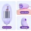 Tongue Licking Suction Vibrators Sucking Licking Clit Sex Toys USB G-spot Vagina Stimulator Adult Vibrating Sex Toys 2 In 1 Vibrators