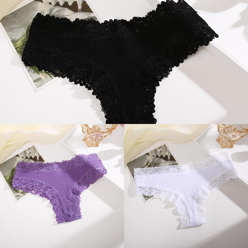 3 шт./компл. хлопковые трусы, женские удобные трусы, кружевное нижнее белье, женские мягкие трусы S-XL, женские трусики 2023