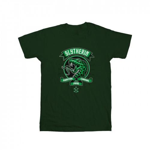 Harry Potter Womens/Ladies Slytherin Toon Crest Cotton Boyfriend T-Shirt