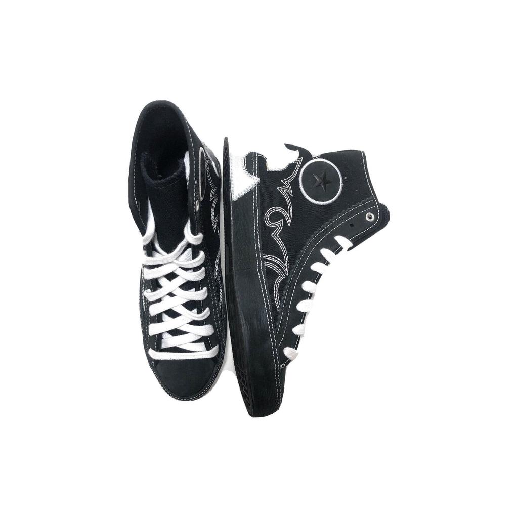 Converse Chuck Taylor All Star Sasha Волновой узор Повседневные высокие парусиновые кеды Женские кроссовки Синий Белый 565002C