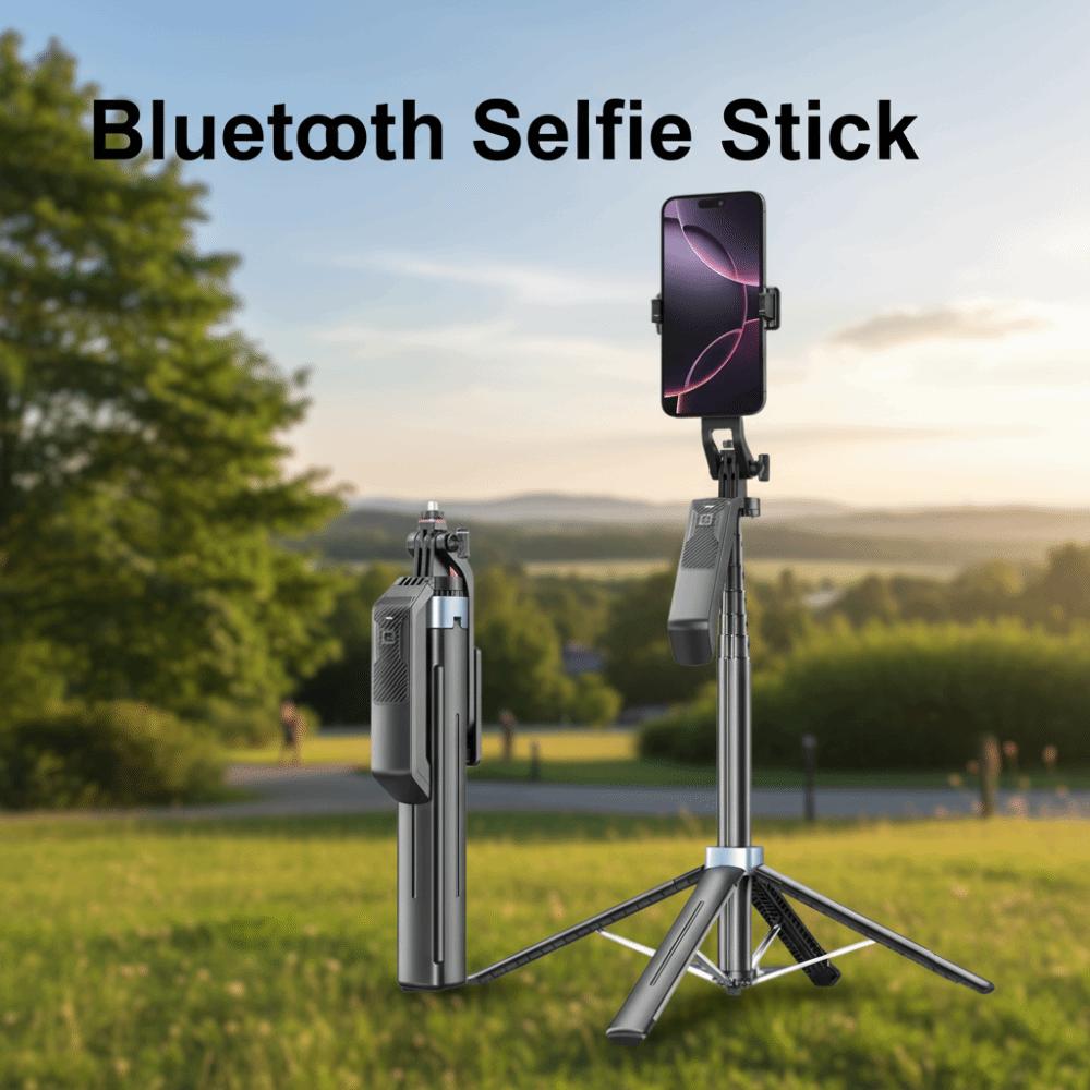 Tripod Bluetooth Selfie Stick Portable Adjustable Telescopic Selfie Stick Lightweight Handheld Selfie Stick Stand