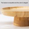 Wooden Dinner Plate Round Serving Platter High Stand Sushi Dish Food Serving Trays for Fruits Salads Dessert Bread Cake