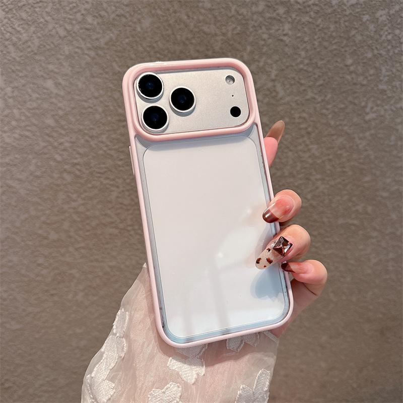Дофаминовый Цветной Прозрачный Жесткий Акриловый Чехол для Телефона Fo iPhone 17 Air 16 15 14 Plus 13 12 11 Pro Max Прозрачный Ударопрочный Чехол