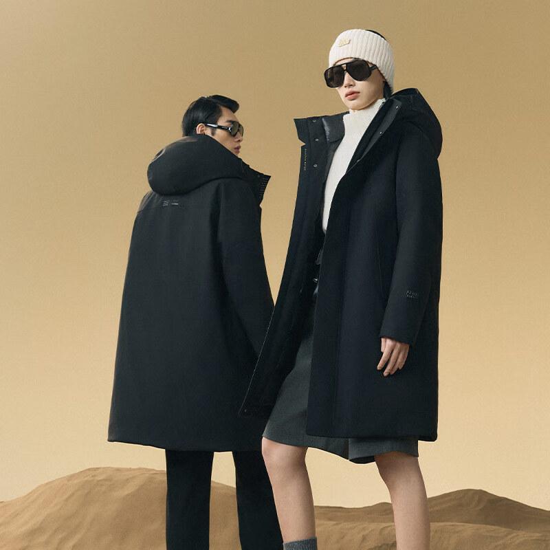 Gaofan Unisex Luxury Hooded Goose Down Puffer Jacket