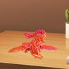 3D Printed Dragon Articulated Realistic Flexible Figurine Decor for Holiday Children Basket