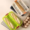 Baguette Mold 3 Slots Vent Hole Design Insulated Handle Easy Demoulding Bread Making Baking Mold Kitchen Tool for Household
