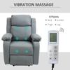 Riser and Recliner Chair with Massage, Power Lift Recliner Chair for Elderly with Remote Control, Extended Footrest, Dual Side Pockets