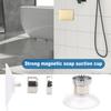 1/2/3 шт. Магнитный держатель для мыла на присоске, простая установка, компактный дизайн, настенное крепление, подвесная мыльница с присоской