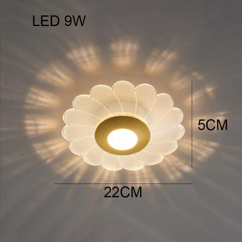 2024 новый потолочный светильник в форме цветка для коридора, прохода, крыльца, балкона, освещение, современная спальня, гардеробная, простое креативное круглое освещение