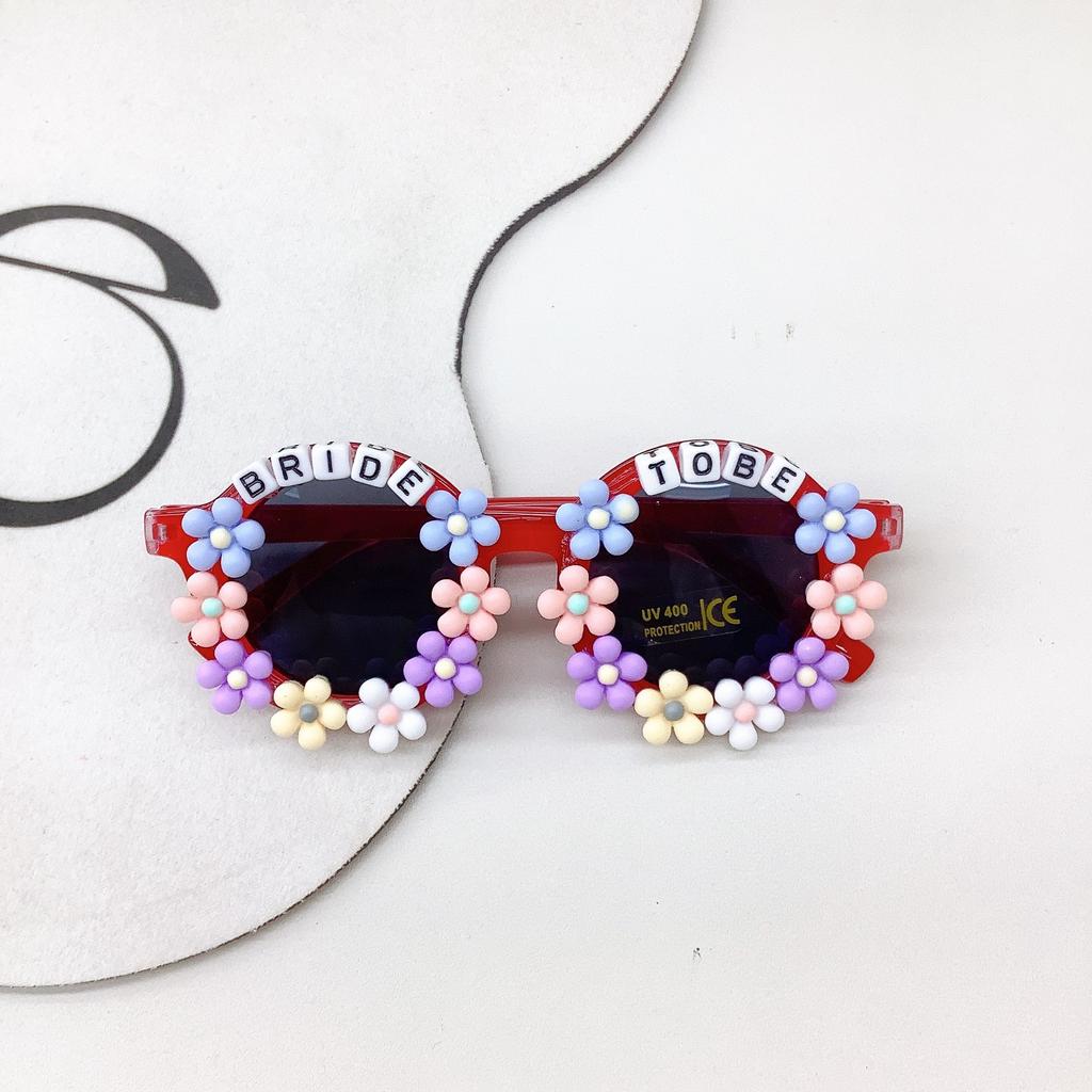 Fashion Diy Children'S Sunglasses Cute Cartoon Girl Concave Sunscreen Uv Protection Sunglasses