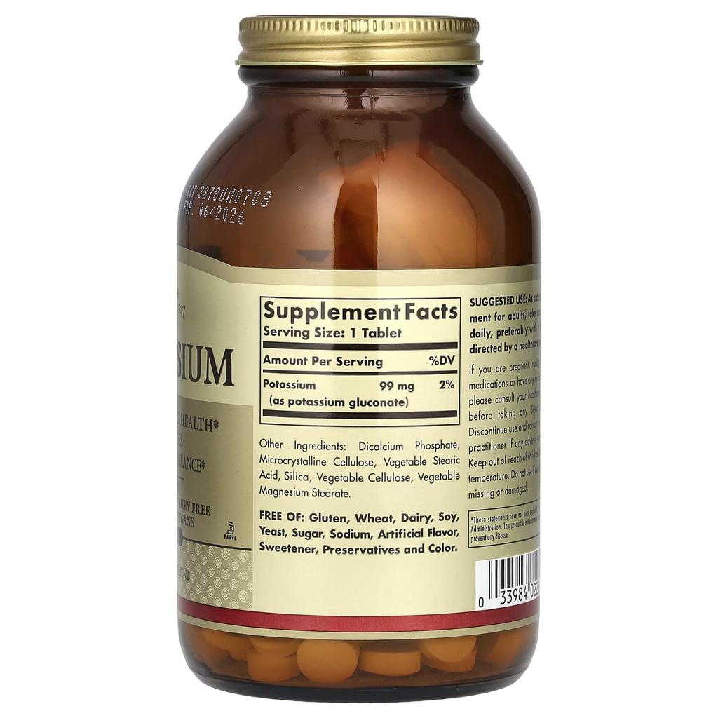 Potassium, 250 Tablets (99 Mg Per Tablet)