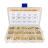 330pcs Embedded Nut Combination Copper Nut M2/M3/M4/M5 Brass Knurled Round Molded-in Insert Nut