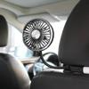 Car USB Fan Dual Head Cooling Air Hose Fan for Backseat 360°Rotation 3-Speed Auto Headrest Fan For Rear Seat Amagi