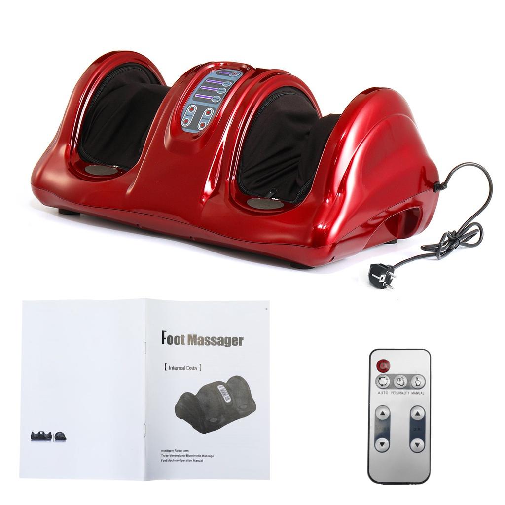 Электрический массажер для ног и тела с подогревом 220 В 3 режима Рефлексология Икры Ноги Снятие боли Расслабление Разминающий ролик Вибрационная машина