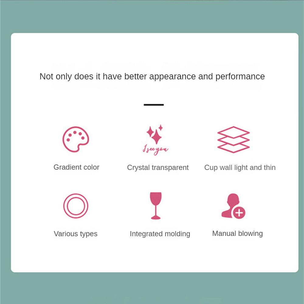 Cream Goblet Medieval Retro Crystal Glass Home Decorative Cup Sparkling Wine Glass Juice Cup for Cold Drink